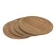 thumbnail image 1 of Set 4 Posavasos Madera Mimbre 4 Piezas Redondo Mimbre Marrón, 1 of 3
