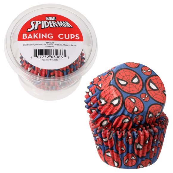 Capacillos para hornear DecoPac 48 unidades con diseño de Spider-Man