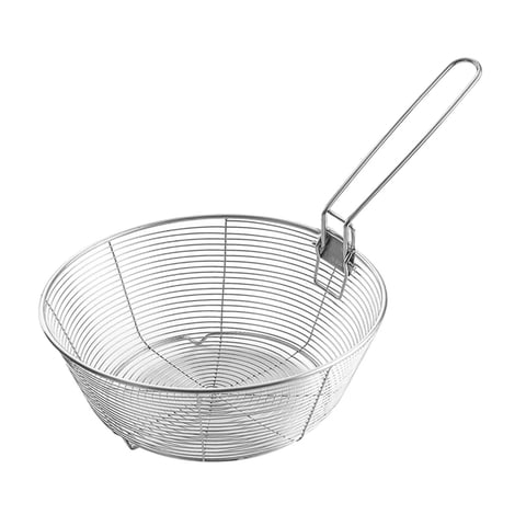 Magideal - Canasta De Freír De Acero Inoxidable, Cesta De Fritura De Chips Francés De Malla, Colador De Coladores De Malla Multifuncional Para Cocinar Pasta Para L