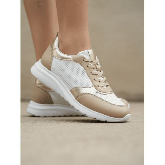 Zapatilla Deportiva Extra Acolchada Calada Blanco Ambar
