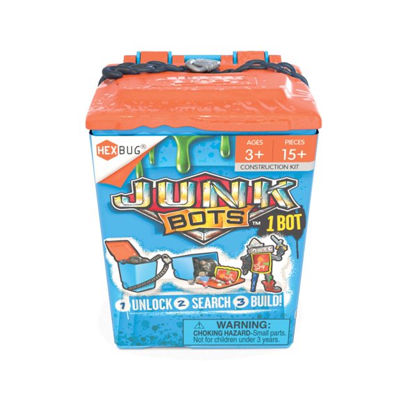Kit surtido de cubos de basura Toy HEXBUG JUNKBOTS con más de 24 piezas