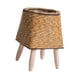 thumbnail image 3 of Cesta Tejida Soporte Para Plantas Con Patas Maceta Para Apartamento Sala De Estar Cuadrado De Marrón Claro, 3 of 3