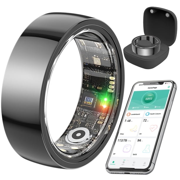 Anillo Inteligente KYUHJU Monitor de Salud: Presión Arterial, Frecuencia Cardíaca y Sueño