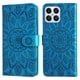 thumbnail image 1 of Funda tipo cartera FOXDOCK para Honor X8 5G , diseño girasol en relieve, cuero PU, cierre magnético, soporte y tarjetero, 1 of 5