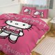 thumbnail image 1 of Cartoon Hello Kitty Comforter Handbags Necklace 3-Piece Bed Sheets Warm Kawaii Bedding Set Cute Soft Bedclothes for Boys Girls Kids Twin, 1 of 5