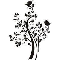 Rienda Libre Graphics - Decomural Tree Birds Ws-18342