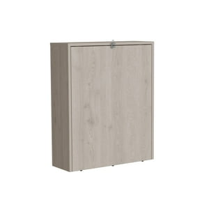 Fm Furniture - Escritorio Plegable De Pared 72,7X60,1X19 Cm Gris