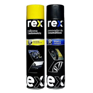 Rex - Kit Renovador De Neumaticos + Silicona Automotriz 400Ml