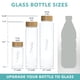 thumbnail image 5 of Botella de agua mayu de vidrio borosilicato de 1,5 L con tapa de bambú, 5 of 9