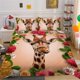 thumbnail image 1 of Animal Giraffe Rosette Quilt Duvet Cover Set Home Textiles Doona Cover3-Piece Bedding Set, 1 of 5