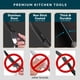thumbnail image 3 of Cuchillos para carne Home Hero de acero inoxidable con alto contenido de carbono (6 unidades), 3 of 7