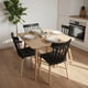 thumbnail image 4 of Comedor Mesa Cosmo Natural 70x70 cm + 4 Sillas Windsor Negro, 4 of 4
