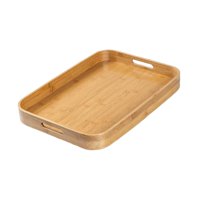 Bothyi - Bandeja De Bambú Para Servir Bandejas De Comida Bandeja Decorativa Para Sala De Estar L