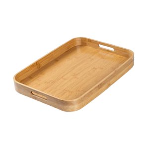 Bothyi - Bandeja De Bambú Para Servir Bandejas De Comida Bandeja Decorativa Para Sala De Estar L