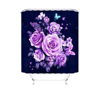 Genérico - Cortina Para Baño Con Forro De Ducha 180 Cm L48