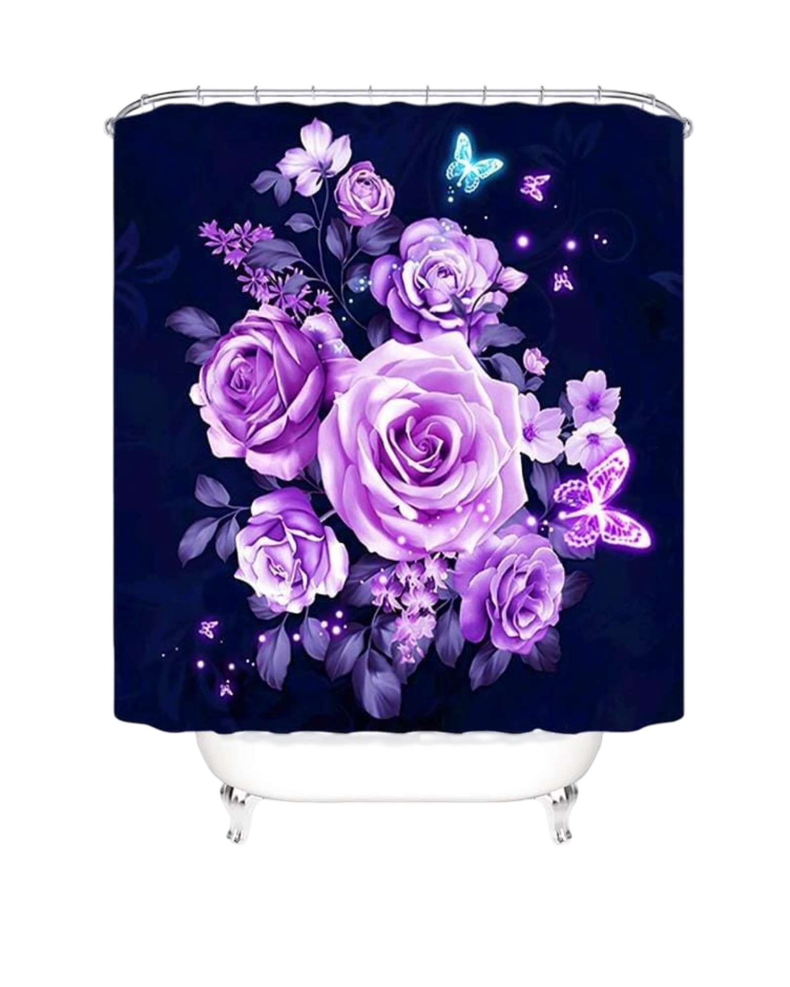 Genérico - Cortina Para Baño Con Forro De Ducha 180 Cm L48