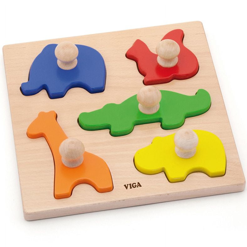Viga - Juguete Madera Puzzle Tarugo Animales