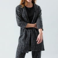 Bata Tejido Waffle Flores Mujer 50374-67