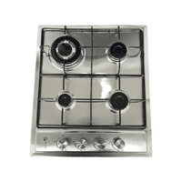 Casa Pagoda - Encimera A Gas Inox Con Chispero Cocina 4 Platos Color Plateado