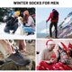 thumbnail image 3 of Xiao Hua 5 Pares Calcetines de Lana para Hombre, Calcetines de Senderismo para Hombre Súper Gruesos, Calcetines de Lana Cálidos, Adecuados para Clima Frío, 3 of 4