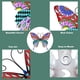 thumbnail image 3 of Valla de mariposas de metal para decoración de jardín, gran escultura de mariposa para terraza al aire libre, patio trasero, balcón, color rojo, 3 of 5