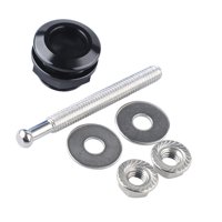 Magideal - Kit De Cierre De Botón Para Capó De Vehículo, Pestillo De Liberación Rápida Universal, Aleación De Aluminio, Accesorio Resistente Para Capó De Automóv Negro