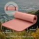 thumbnail image 2 of Esterilla de yoga Retrospec Solana de 1 cm de grosor con correa de nailon, color rosa, 2 of 8