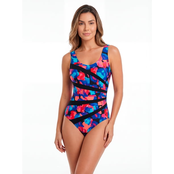 Traje de baño modelador estampado colores Talla S