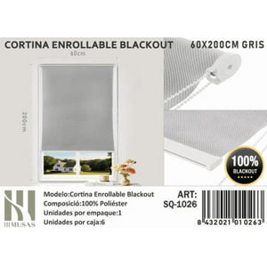 Tecnocasa - Cortina Roller Blackout 60X200Cm Gris-1026