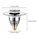 thumbnail image 3 of 1pc, Universal Bathroom Sink Stopper, Basin Pop Up Sink Drain Strainer, Anti Clogging Sink Drain Filter With Hair Catcher, Sin Accessories, 3 of 4