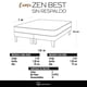 thumbnail image 3 of Cama Europea Zen Best 2 Plazas Colchon Resortes Base Dividida Tela Pistacho, 3 of 4
