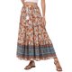 thumbnail image 1 of INSPIRE CHIC Falda Boho para Mujer Casual Campesina Floral Bohemia con Borlas Cintura Elástica Faldas Maxi XL Rojo, 1 of 6