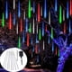 thumbnail image 1 of 1pc Outdoor Solar Meteor Rain Lights, 8 Tubes 192LEDs/288LEDs Christmas Lights String Lights For Garden Tree Holiday Party Decorations, 1 of 5