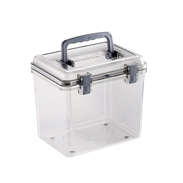 Estuche para cámara con manija Sellado transparente Caja de almacenamiento de secado Resistente a impactos Multifuncional Fuerte fuerza de compresión 20cmx16cmx18cm