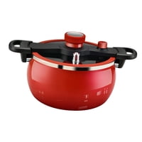 Magideal - Micro Sartén A Presión, Tipo Glándula, Utensilios De Cocina A Presión De Acero Inoxidable Rojo