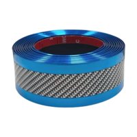 Magideal - Protector De Umbral De Puerta, Protección De Entrada Automotriz, Anticolisión, Antirayaduras, Accesorio Para Vehículos, Camión, Material De Fibra De C Azul