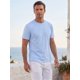 thumbnail image 4 of INSPIRE CHIC Camiseta de Hombre 100% Algodón Manga Corta Camiseta Interior de Verano XL Azul Claro, 4 of 5