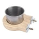 thumbnail image 2 of Soporte De Madera Para Pájaros, Plato De Alimentación Para Pájaros, Bandeja De Comida Para Periquitos, Accesorios Para Jaula, 9,2 Cm X 10cm, 2 of 5