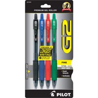 Bolígrafos De Gel Pilot G2 Premium, Recargables Y Retráctiles, Paquete De 4