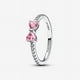 thumbnail image 1 of Anillo Pandora Moño Rosa Brillante Plata de Ley 7.5, 1 of 5