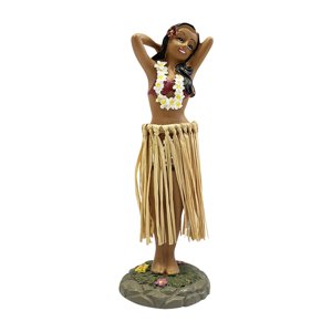 Magideal - Muñeca Hawaiana Para Salpicadero, Niña Hawaiana Posando Para Salpicadero De Coche, Centros De Mesa, Figuras Coleccionables De Recuerdo Hawaiano