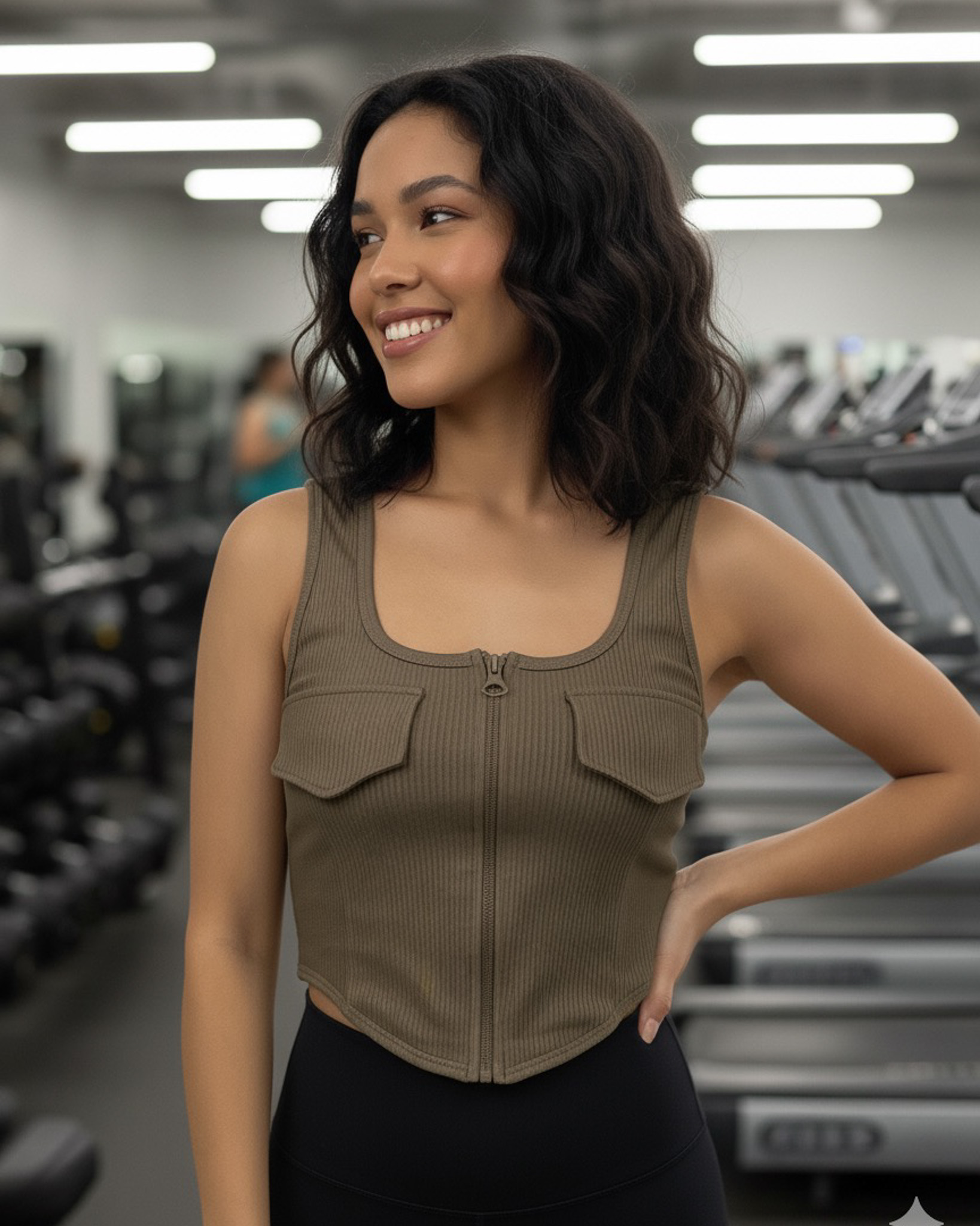 Flix Spa - Peto Mujer Deportivo Ajuste Cómodo Con Bolsillo