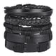 thumbnail image 2 of Pulsera de cuero estilo retro pulsera brazalete ajustable 5pcs negro, 2 of 5