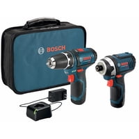 Kit Combinado Bosch Clpk22-120 De 12 V Como Máximo, Taladro/Destornillador Inalámbrico
