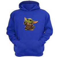 Genérico - Polerón Canguro Yoda Bebe Sw Azul Talla M Unisex