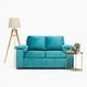 thumbnail image 2 of Sofa 2C Bergamo Felpa Turquesa, 2 of 3