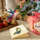 thumbnail image 5 of Tarjeta desplegable de papel recién cortado con forma de colibrí Oasis con ramo de flores para siemp, 5 of 9