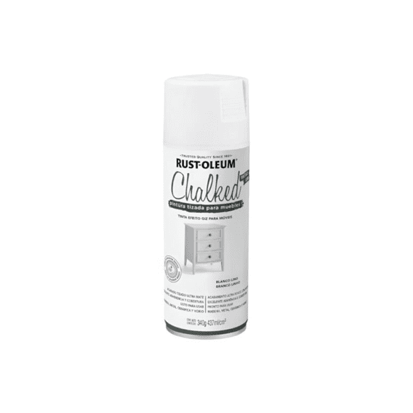 Pintura Tizada para Muebles Chalked Rust Oleum Blanco Lino 340g