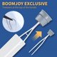 thumbnail image 5 of Juego de escobillas para inodoro BOOMJOY, limpiador de cuencos de silicona, color blanco, 5 of 6
