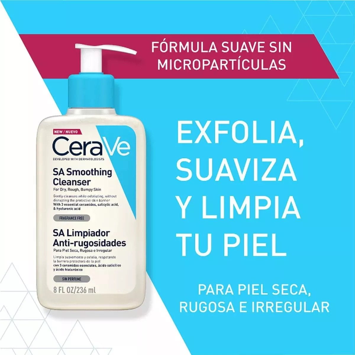 Cerave Sa Limpiador Antirugosidades X 236 Ml